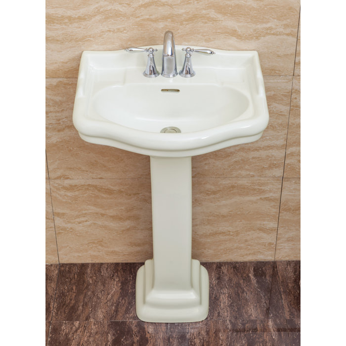 Fine Fixtures Roosevelt 27.5'' Tall Vitreous China Oval Pedestal